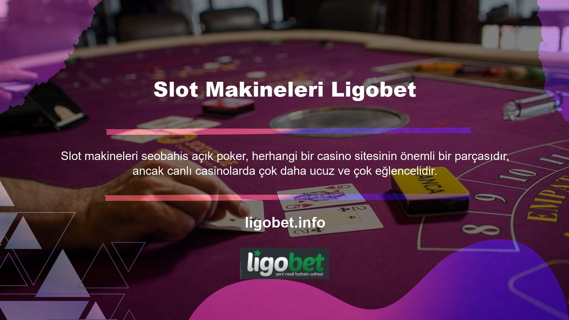 Ligobet Slots'un poker bölümü Türkiye ve Avrupa'nın en popüler poker oyunlarından bazılarını içermektedir